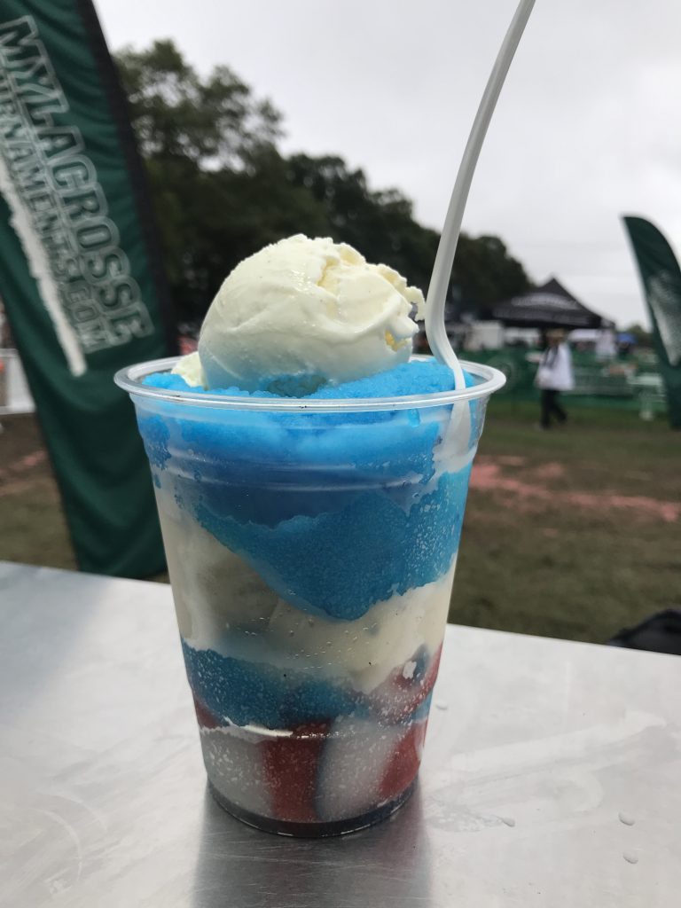 Red, White and Blue Italian ice