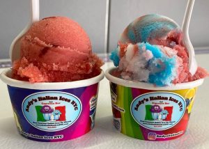 Two cups of Andy's Italian Ice
