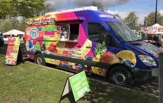 Side view of Andy's Italian Ice truck